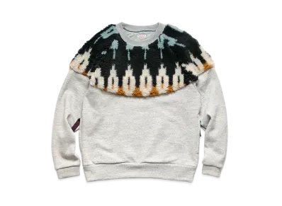 KAPITAL TOP BURNS x BOA FLEECE NORDIC SWEAT "Black Sax"