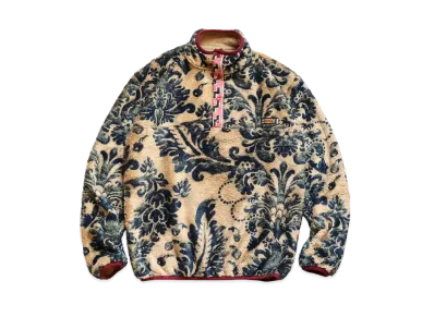 KAPITAL DAMASK PATTERN FLEECE SNAP T (VIRGIN MARIA) "Beige"