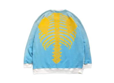 KAPITAL BACK HAIR 2 TONE REMAKE BIG SWEAT (BOUND PT) " Quinity Sax"