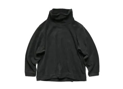 KAPITAL REVERSE FLEECE BIG HY NECK SWEAT "Black"