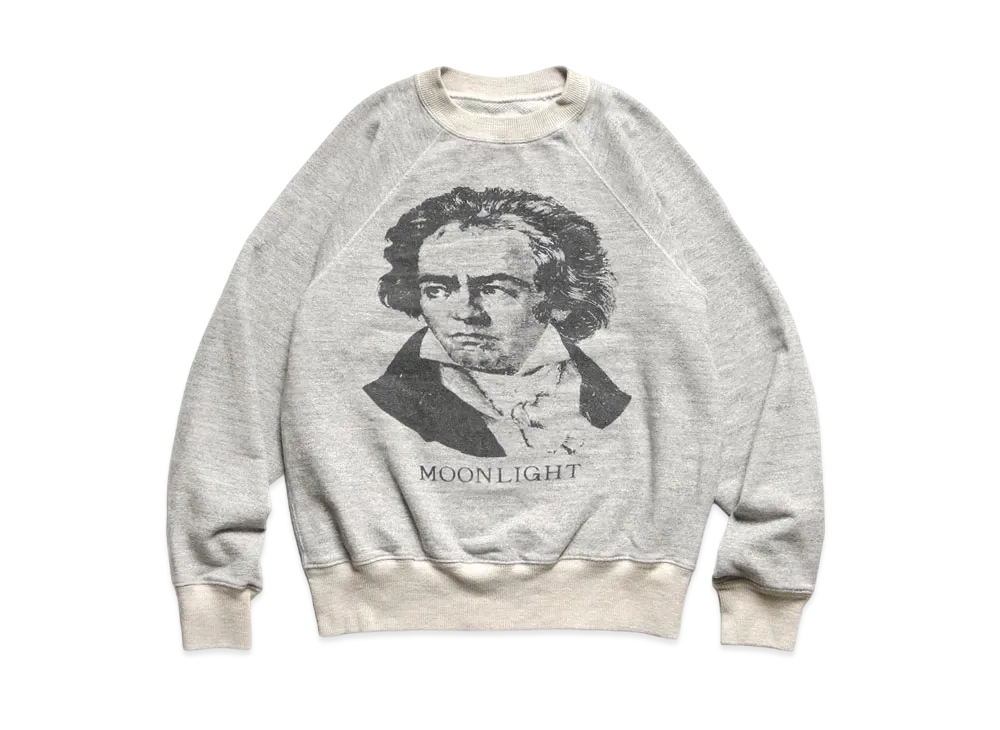 KAPITAL TOP BEAUTYY RAGLAN CREW SWEAT (BEETHOVEN MOON LIGHT) "Gray"
