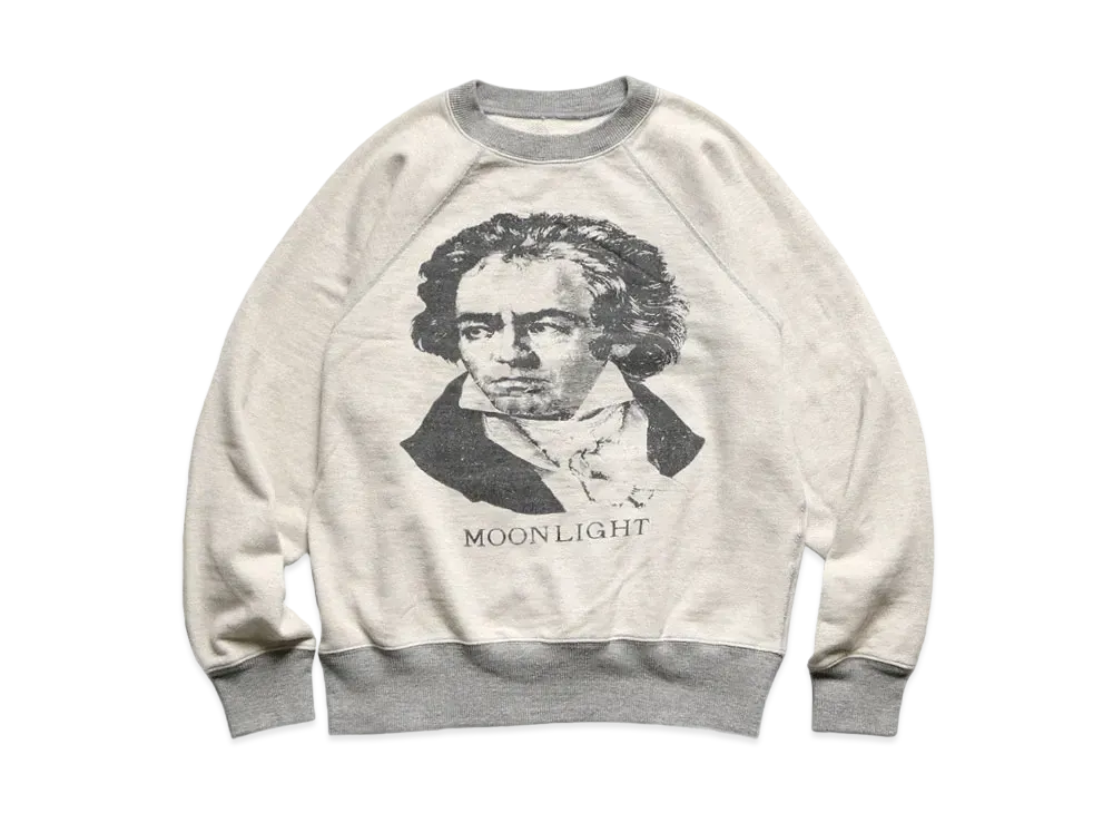 KAPITAL TOP BEAUTYY RAGLAN CREW SWEAT (BEETHOVEN MOON LIGHT) "Quinity"
