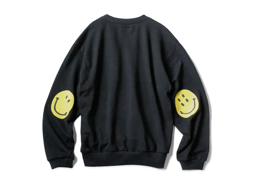 KAPITAL ECO BUY CLU SWEAT (HAPPY PATCH PT) "Black"