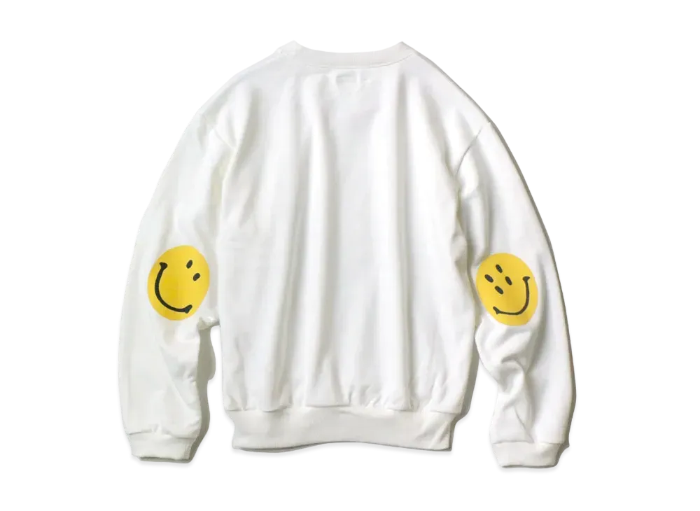 KAPITAL ECO BUY CLU SWEAT (HAPPY PATCH PT) "White"
