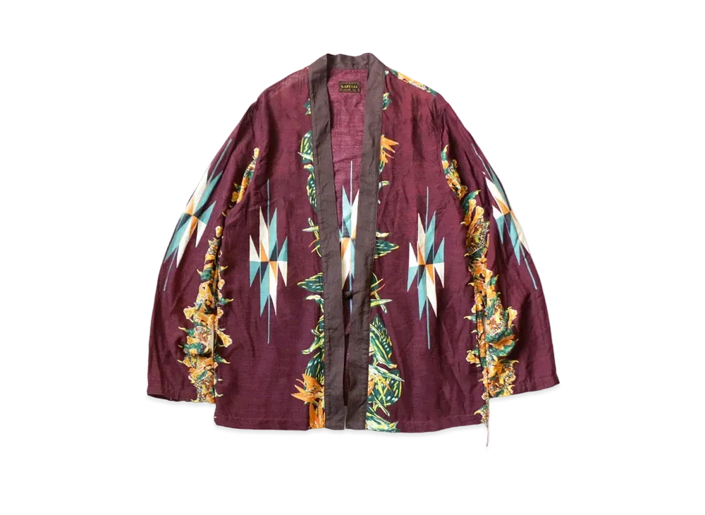KAPITAL SILK LAYON HIBISCUS OORTEGA PT KAKASHI SHIRT "Engine"