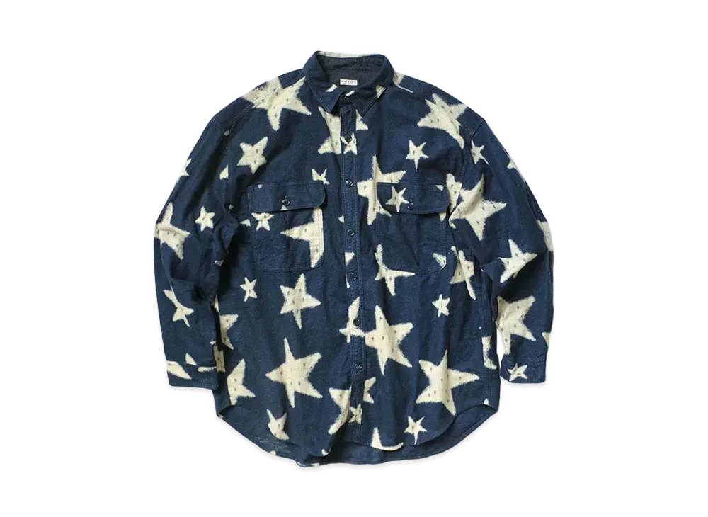 KAPITAL IDG NELL STAR RIKU PLOW PT GRANDE WORKSHIRT "Indigo"