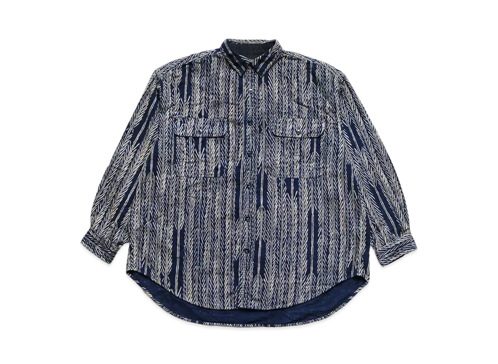 KAPITAL IDG NERJABA YABANE RACCOON PT GRANDE WORKSHIRT "Indigo"