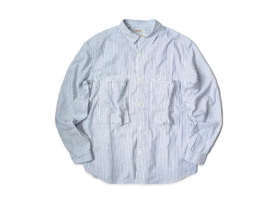 KAPITAL OX STRIPED ANOLAK SHIRT "Blue"
