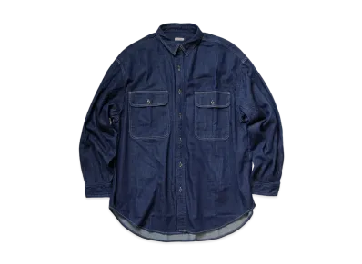 KAPITAL 8OZ DENIM GRANDE WORKSHIRT "Indigo"