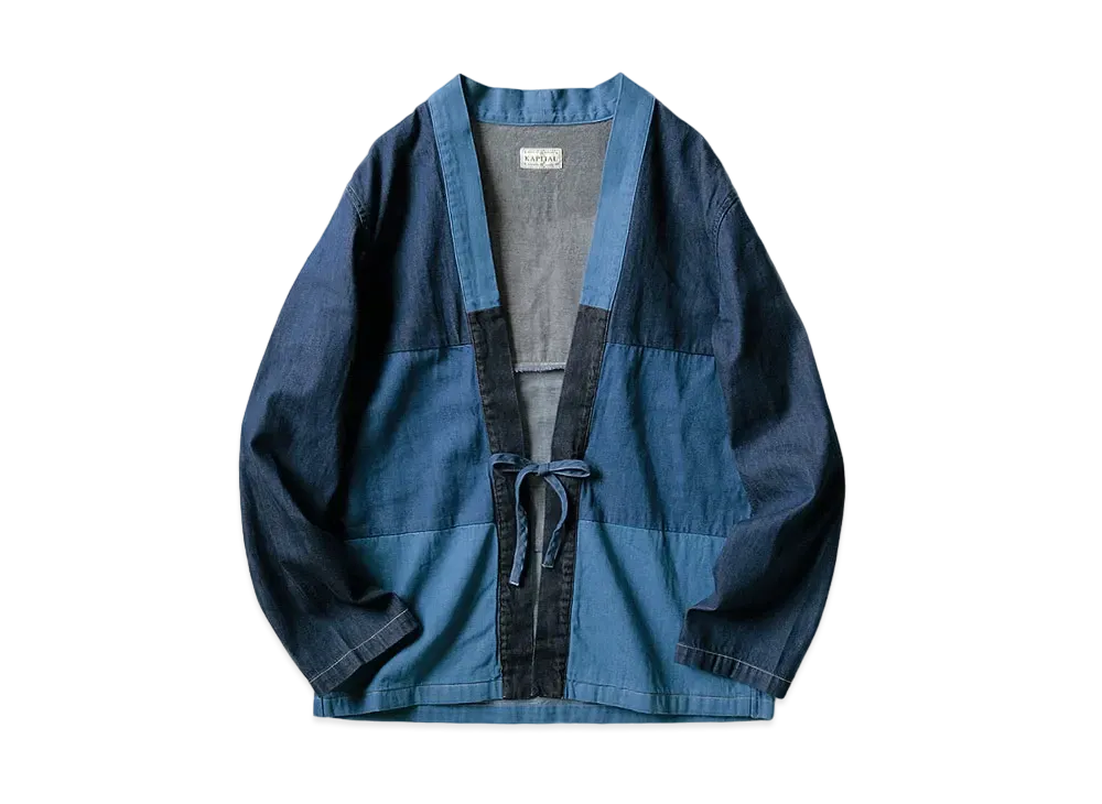 KAPITAL 8OZ DENIM 4 TONE KAKASHI SHIRT "Indigo"