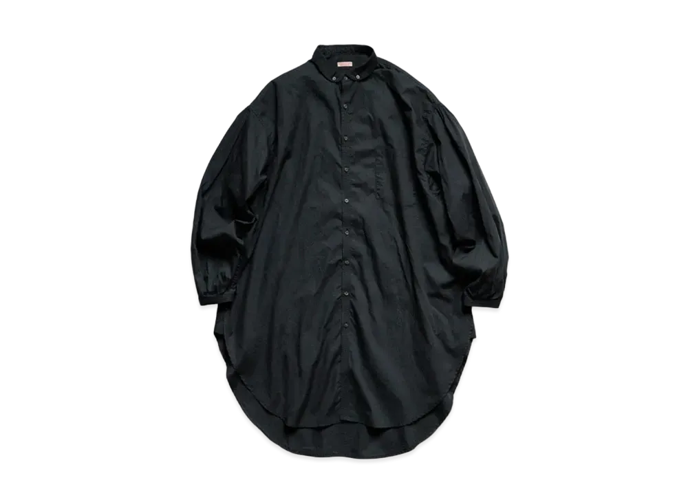 KAPITAL BROADVER BUTTON DOWN GIANT SHIRT "Black"