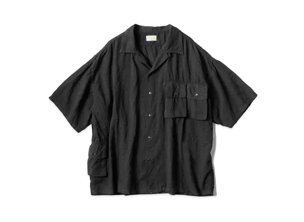KAPITAL SOFT LINEN HUNTING NAM ALOHA "Black"