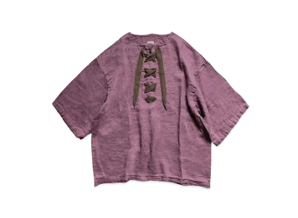 KAPITAL GAUZE LINEN LIMBONE COUSCOUS HENRY PULL "Purple"