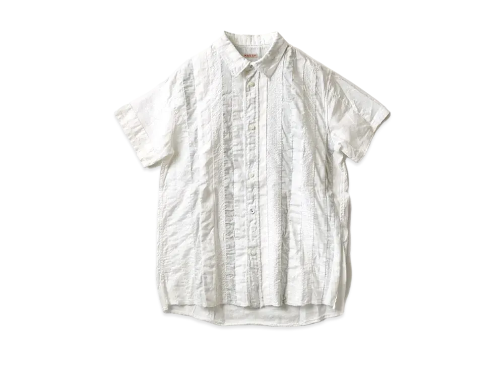 KAPITAL STRIPED KATHMANDS SHIRT "White"