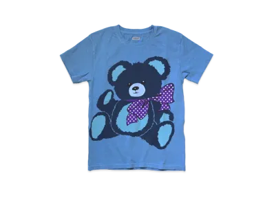 KAPITAL 18.5 / TENGU IDG DYED CREW T (BLUE BEAR PT) "Indigo"