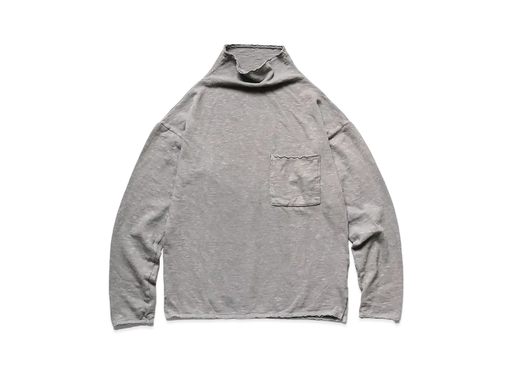 KAPITAL AMUSE KNIT SE-TO-DYE GANDIZERON T "Ice Gray"