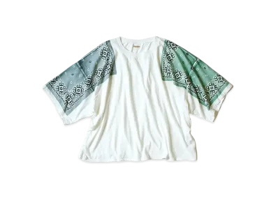 KAPITAL 18.5 / TENGU BANDANNA HUGET T (LIGHTNING) "Mint"