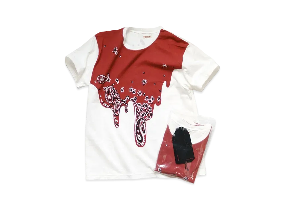 KAPITAL 20 / TENGU CREW T (TOROTRO BANDANA PT) "Red"