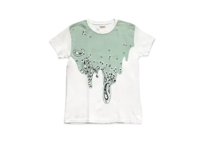 KAPITAL 20 / TENGU CREW T (PALE TONE TROTRO BANDANA PT) "Mint"