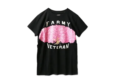 KAPITAL 20 / TENGU CREW T (FARMY VETERAN CHERRY PT) "Black"