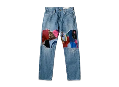 KAPITAL 14OZ DENIM 5P MONKEY CISCO (66 CENICED REMAKE) "Indigo"