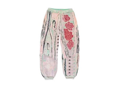 KAPITAL 7G KNIT VIRGIN MARIA GORDY SWEATSHIRT PANTS "Light Pink"