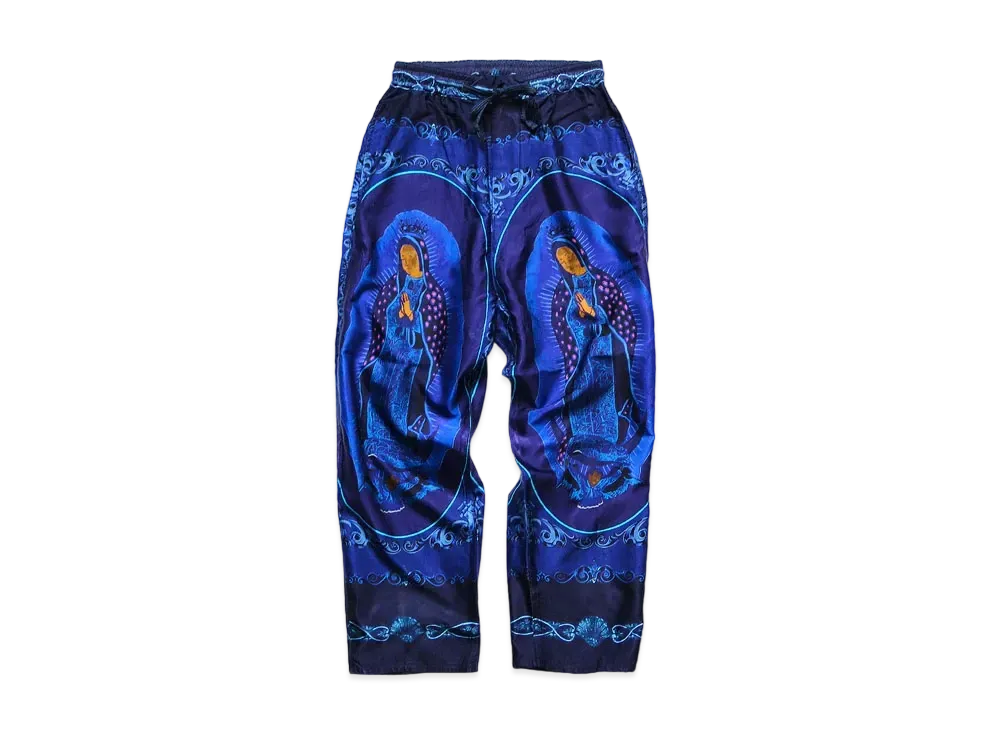 KAPITAL COTTON LAYON VIRGIN MARIA PT EASY PANTS "Purple"
