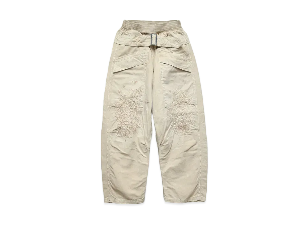 KAPITAL CANVAS AVIATOR SUITCUT PANTS "Quinity"