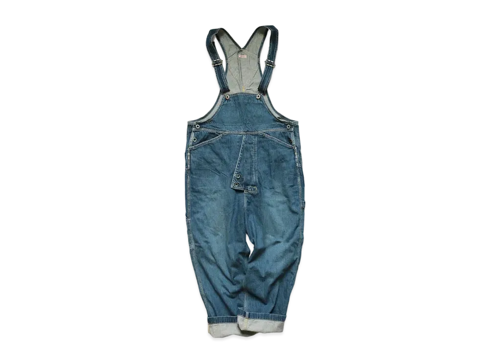 KAPITAL 11.5OZ DENIM WORKER OVERALL "Indigo"