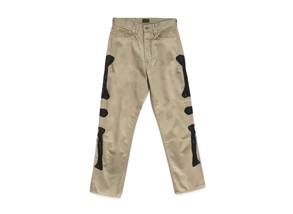 KAPITAL VINTAGE SATIN MEXICAN KANTAKI SEED 5P "Camo Beige"