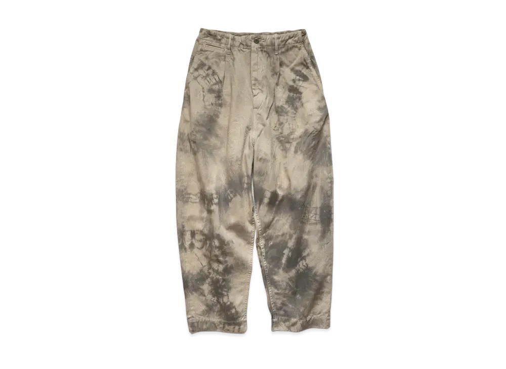 KAPITAL KARAGI HYUEST NEAL PANTS (ASHBURY DIE) "Quinity Gray"
