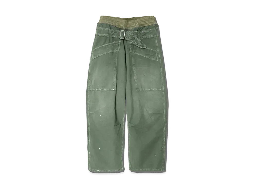 KAPITAL LIPSTOP AVIATOR SUITCUT PANTS "Khaki"