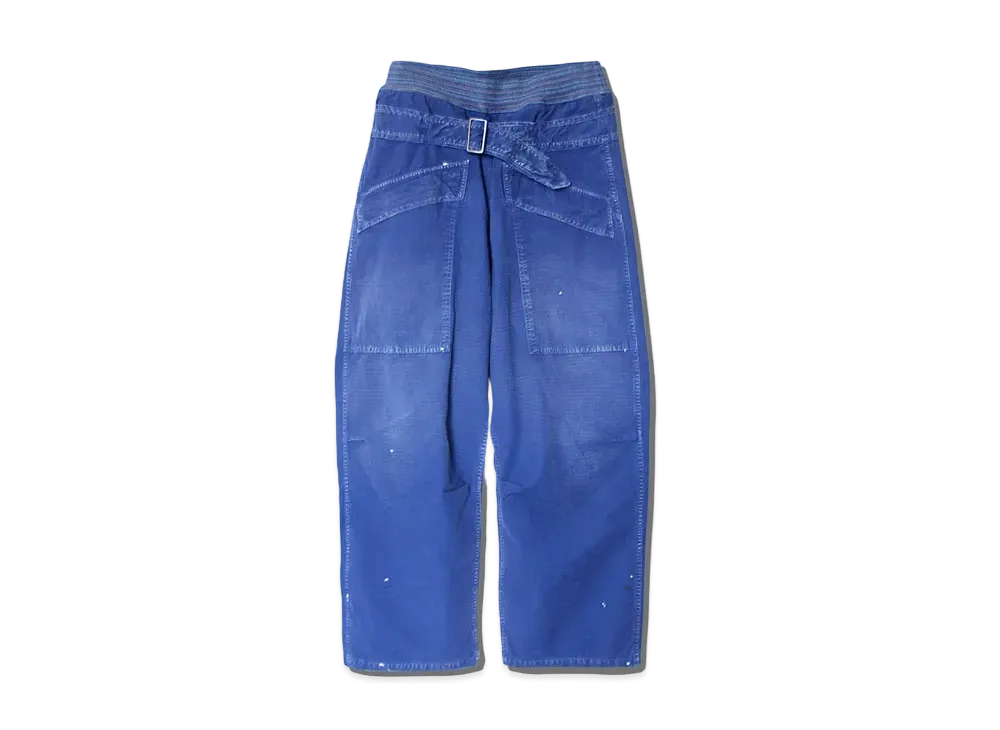 KAPITAL LIPSTOP AVIATOR SUITCUT PANTS "Blue"