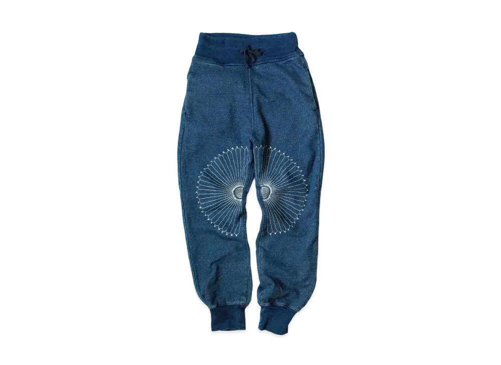 KAPITAL IDG BACK HAIR SWEAT LIVE PANTS (BATHS) "Black" "Indigo"