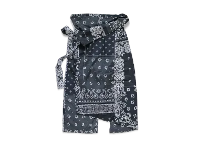 KAPITAL GAUZE BANDA NAPATWORK PT WRAP PANTS "Black"