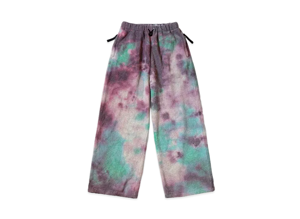 KAPITAL REVERSE FLEECE TIE DAI EASY PANTS (ASHBURY DIE) "Purple Blue"