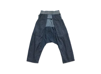 KAPITAL IDG PATCHWORK SIMKITA WILD PANTS (KOGIN SASHIMI) "Indigo"