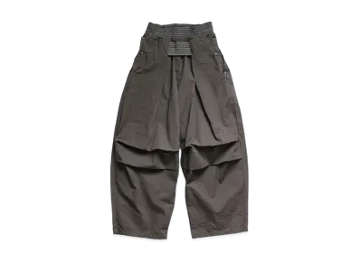 KAPITAL COTTON DUMP ARMY SHIMOKITA JUMBO PANTS "Black"