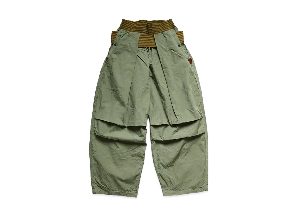 KAPITAL COTTON DUMP ARMY SHIMOKITA JUMBO PANTS "Khaki"