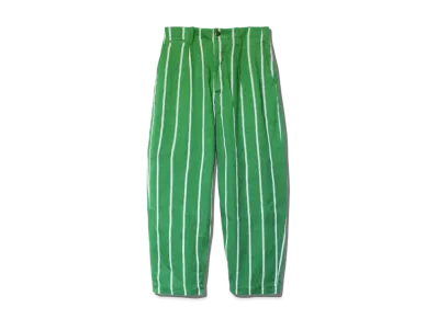 KAPITAL LINEN FILYS STRIPED HIGH WAIST NEAM PANTS "Green"