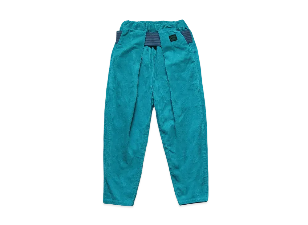 KAPITAL 8W STRETCH CORDUROY SHIMOKITA TAPERED PANTS "Turquoise"