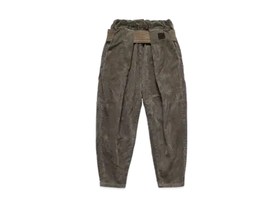 KAPITAL 8W STRETCH CORDUROY SHIMOKITA TAPERED PANTS "Gray"