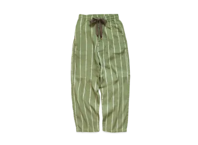 KAPITAL LINEN FILIZ STRIPED EASY PANTS "Khaki"