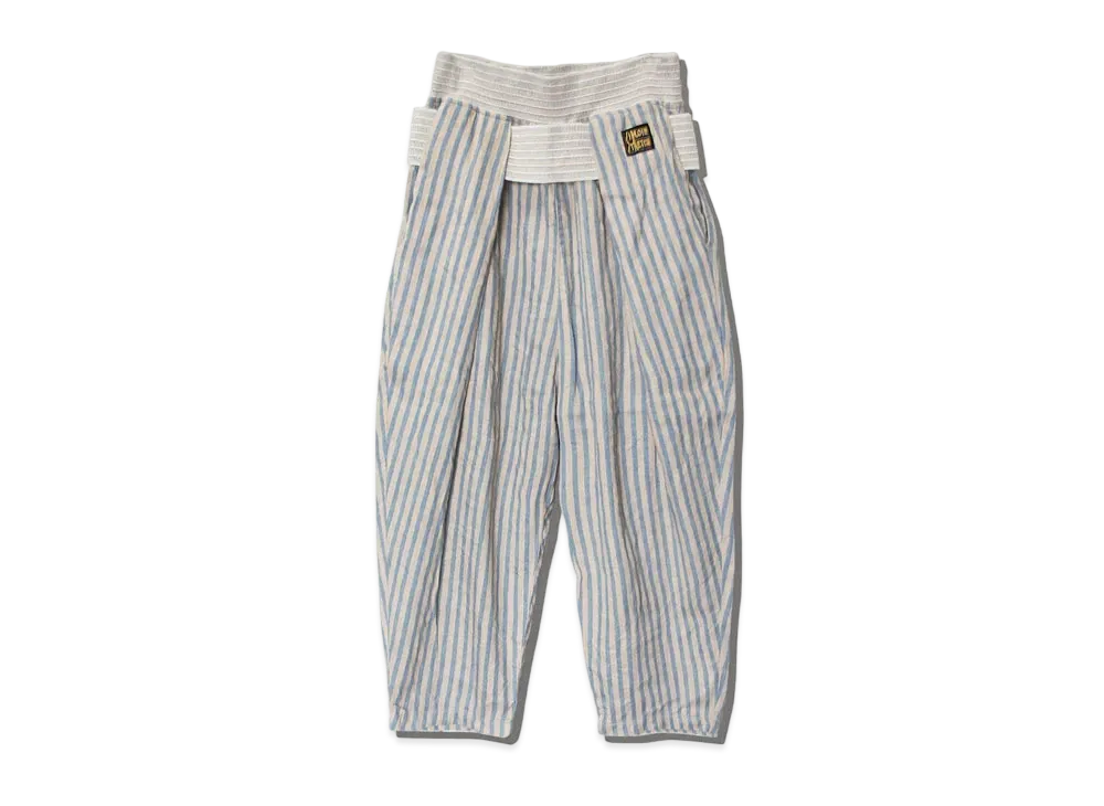 KAPITAL LINEN BLUES HICKORY SHIMOKITA PANTS "Beige"