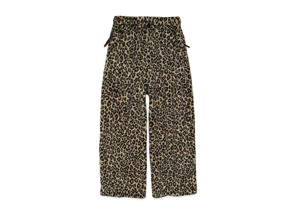 KAPITAL REPRECERO PATTERN FLEECE EASY STRAIGHT PANTS "Brown"