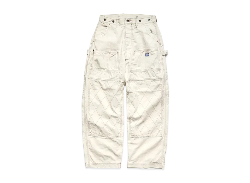 KAPITAL THIN CANVAS WIDE RUMBER PANTS "Quinity"