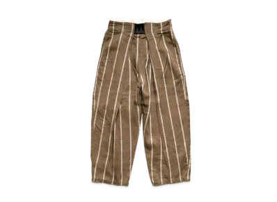 KAPITAL LINEN FILYS STRIPE EASY BEACH PANTS "Brown"