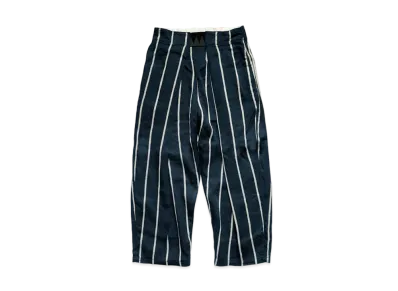 KAPITAL LINEN FILYS STRIPE EASY BEACH PANTS "Navy"