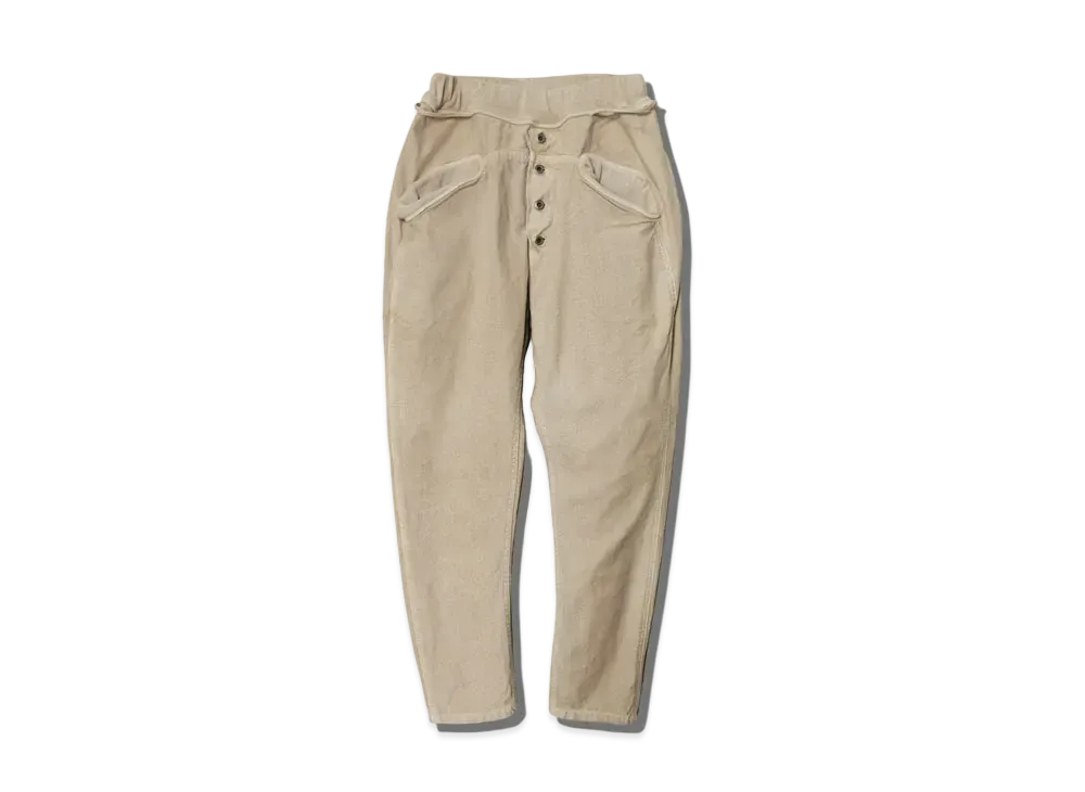 KAPITAL THIN CANVAS SARUERNOUBEL PANTS "Beige"