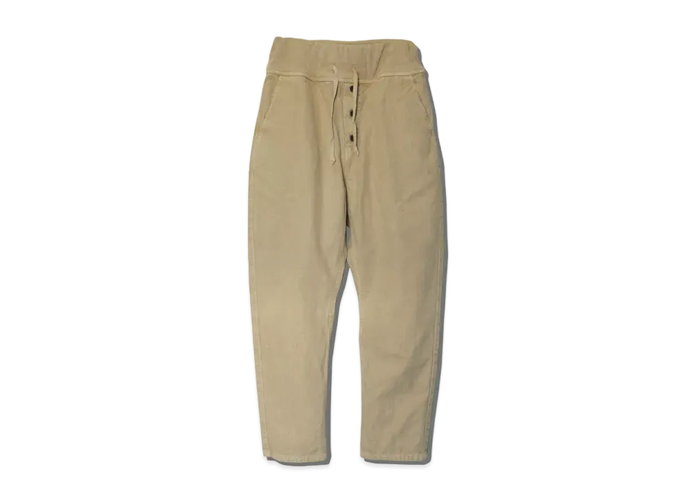KAPITAL THIN CANVAS SARUEL SPORTS CARGO PANTS "Beige"
